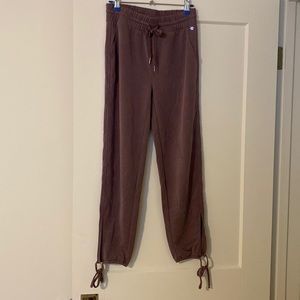 Joggers worn once! Tie at bottom